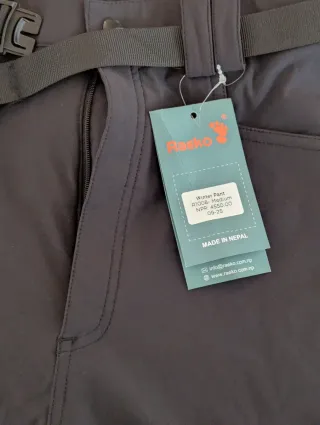 Pantalón trekking Raika unisex negro