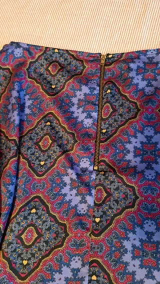 Vestido satinado estampado