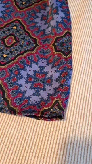 Vestido satinado estampado