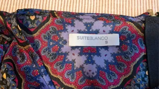 Vestido satinado estampado