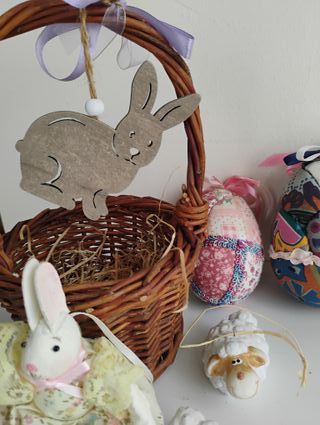 Set decorazioni Pasquali con cesto