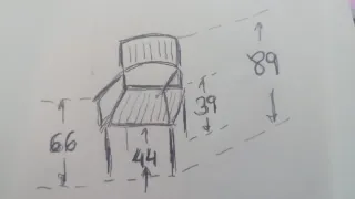 Sillas Exterior Metal y Madera