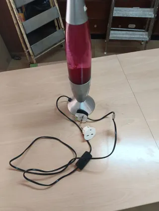 Lámpara Lava Roja