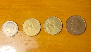 Lote de monedas Belgas