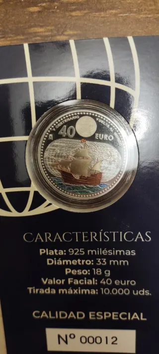 Estuche V Centenario Vuelta al Mundo con carterita