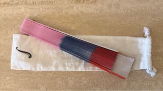 Abanico plegable multicolor