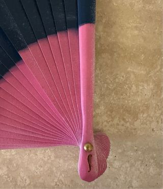 Abanico plegable multicolor