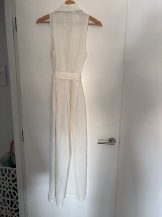 Mono lino blanco Zara Talla XS
