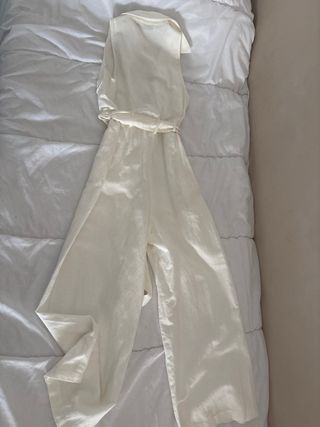 Mono lino blanco Zara Talla XS