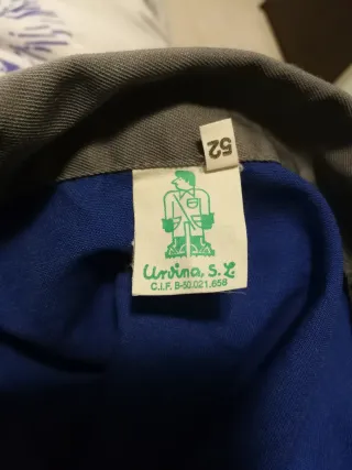 Mono de trabajo Peugeot azul y gris