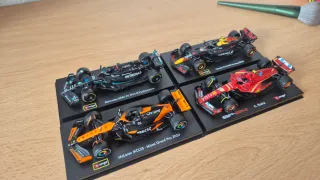 Lote 4 Coches F1 Mercedes Red Bull Ferrari Mclaren