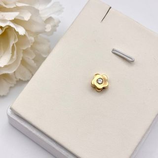 Colgante Flor Oro 18kt con Circonita