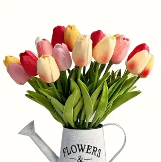 20 Flores Artificiales Tulipan