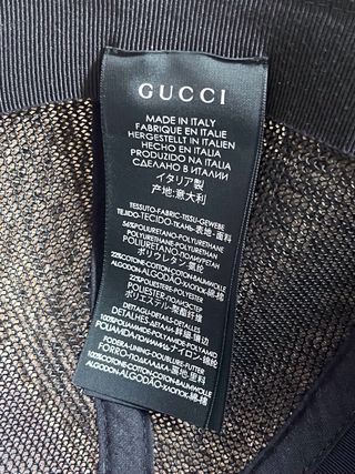 Gorra Gucci Abeja Marrón y Negra