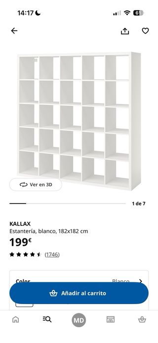 Estantería Kallax IKEA Blanca