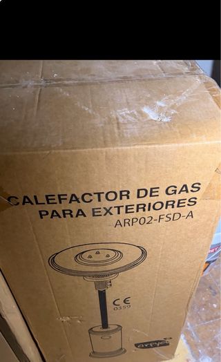 Estufa seta Arpef exterior gas nueva marca ARPYOL