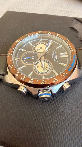 Reloj Viceroy Chronograph Acero y Cuero