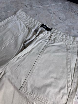 Pantalones Cargo Bershka Beige