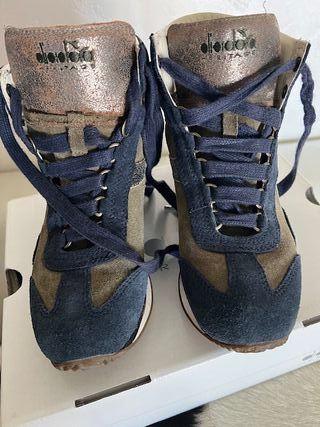 Diadora Sneakers Blu/Marrone