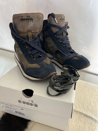 Diadora Sneakers Blu/Marrone