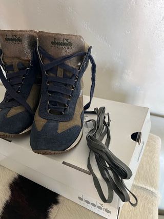 Diadora Sneakers Blu/Marrone