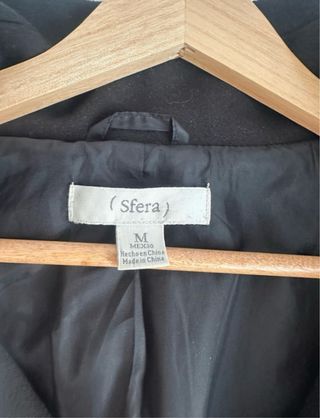 Abrigo Sfera Negro Talla M