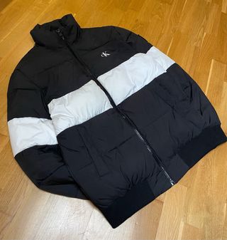 Plumífero Calvin Klein Jeans Negro Blanco