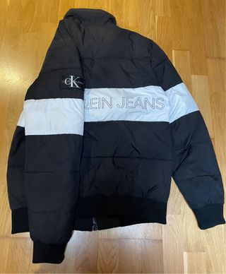 Plumífero Calvin Klein Jeans Negro Blanco