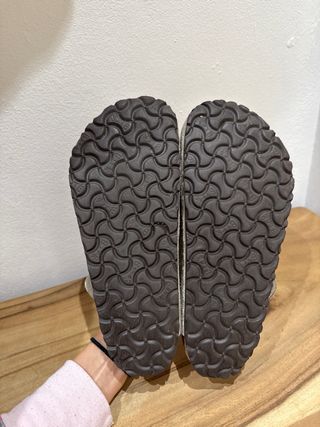 Zuecos Birkenstock Beige Suede