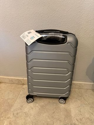 Maleta de cabina Mikomika plateada