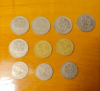 Lote de monedas Dirhams Marroquíes