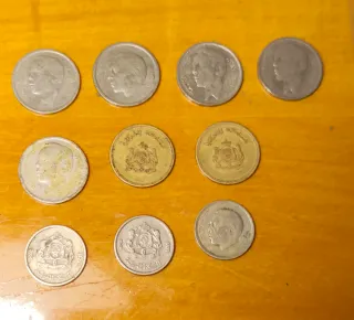 Lote de monedas Dirhams Marroquíes