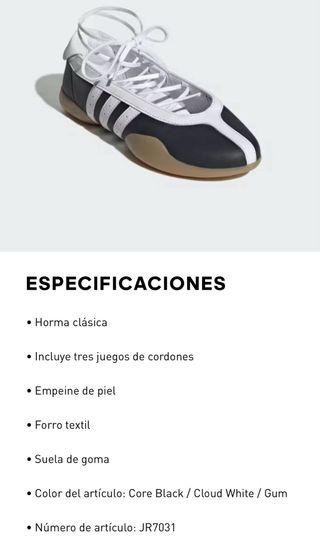 Zapatillas Taekwondo / Bailarina Adidas