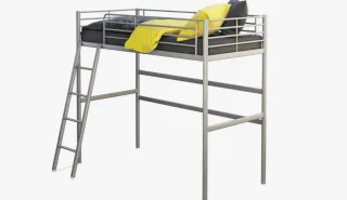 Cama alta IKEA blanca