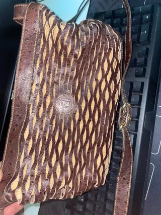 bolso.fendi piel avestruz