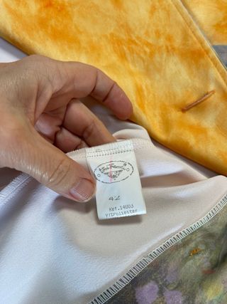 Chaqueta floral impresionista multicolor