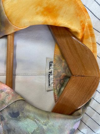 Chaqueta floral impresionista multicolor