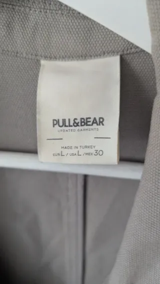 Abrigo fino largo Pull&Bear beige