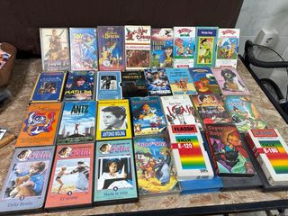 Lote Películas VHS Animadas Infantiles