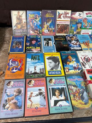 Lote Películas VHS Animadas Infantiles
