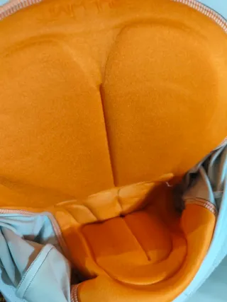 Body pantaloncino ciclismo marrone/bianco