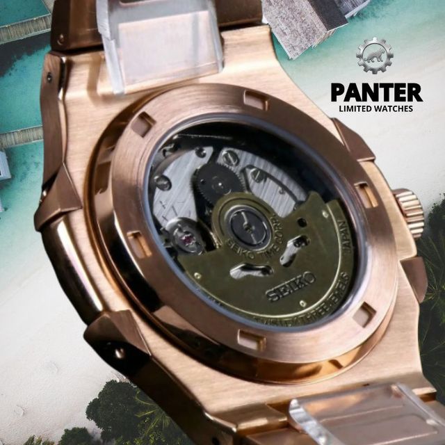 Reloj SEIKO CUSTOM NAUTILUS GOLD con fecha