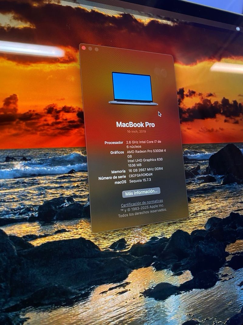 MacBook Pro/ 16GB RAM/500GB SSD/ 2019 16” afbeelding 2