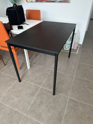Mesa comedor/escritorio Ikea negra