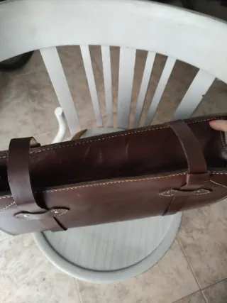 Maletín de piel antiguo