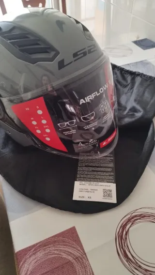 Casco LS2 Airflow II Gris. Talla xs