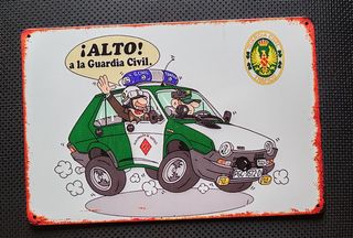 Cartel Guardia Civil Tráfico Cómico