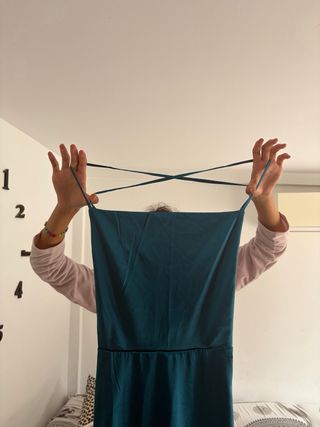 Vestido largo fiesta azul