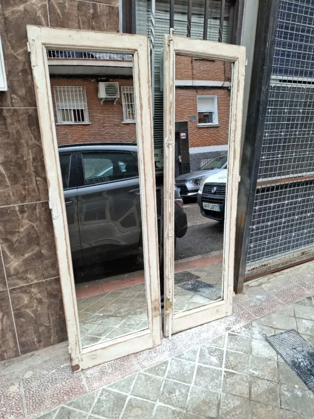 Espejos antiguos madera y cristal