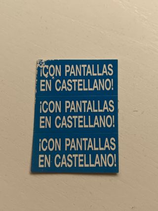 Pegatinas SPACO Nintendo Castellano